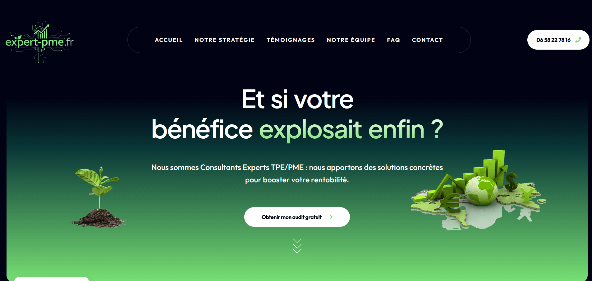 Landing page Expert PME